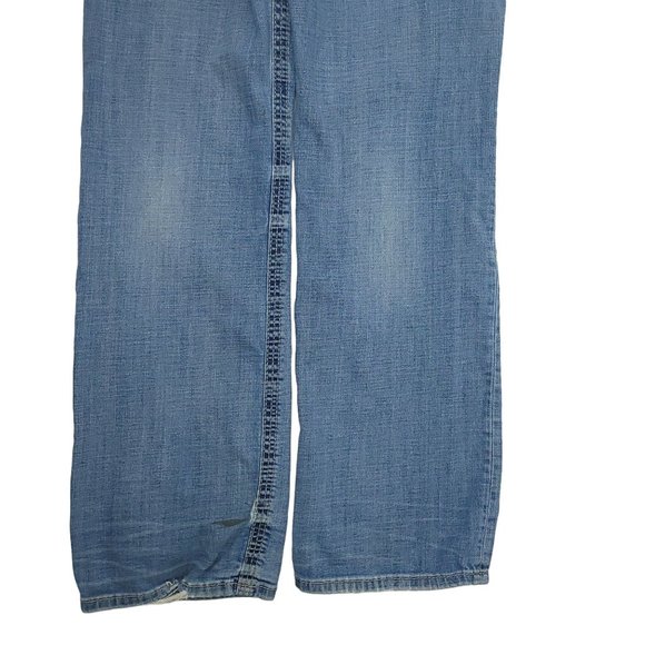 BKE Derek Bootleg Distressed Jeans READ CONDITION Mens Size 32XL Faded Denim - Picture 15 of 16